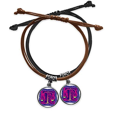 Bracelet en cuir double gravure mexicaine constellation DIYthinker chic
