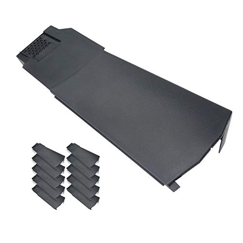 10 x Klober Contract Dry Verge Unit Pack for Gable/Apex Roof Tile Plastic End Cap - Left, Grey