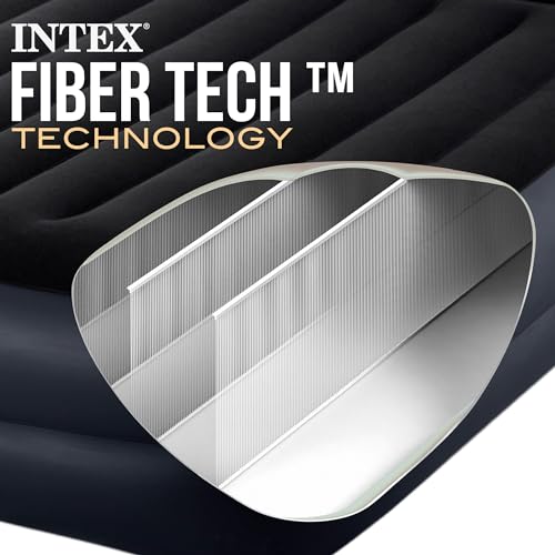 Lit gonflable 1 pers Intex 64122ND surélevé et confortable avec oreiller - 8