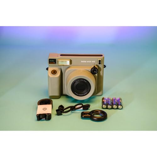 FujiFilm Instax Wide 400 Instant Camera Bundle - Includes Twin Pack Wide Frame Film, BluebirdSales Carrying Case, Cleaning Cloth, and 4 AA Batteries - Portable (Wide 400 Instant Camera) - image 9