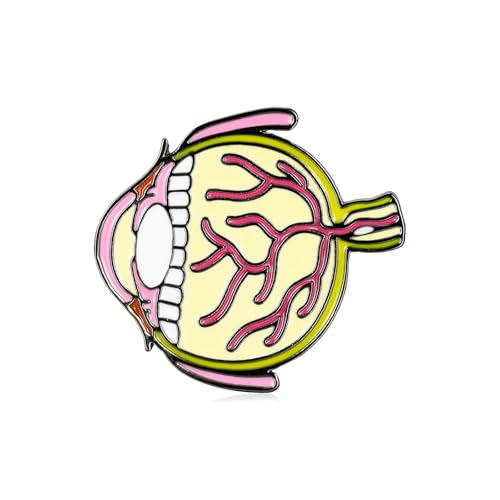 Image of Medical Optometrists Enamel Brooch Ophthalmology Vision Test Optometry Pin Jewelry for Doctor Nurse Backpack Lapel Badge
