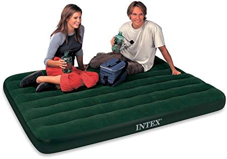 Intex Double Size Prestige Downy Airbed with Battery Pump
