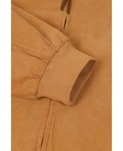 Image of ZENTHACE Men's Corduroy Jacket with Full Flannel Lined,Zip Up Casual Vintage Outerwear Coat,100% Cotton