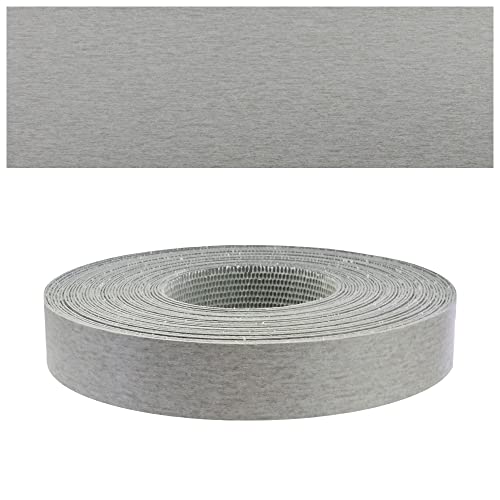 Mprofi MT® - Moldura Adhesiva y Melamina Cinta de Canto Platino | 22mm x 10m | Protector Bordes para Estanterías, Muebles y Paneles | Canto Termoadhesivo Duradero | Espesor 0,50mm