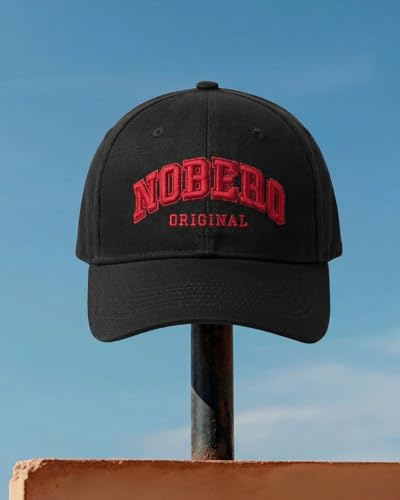Image of Nobero Caps for Men | Premium Cotton Baseball Cap | Sports Cap for Men with Adjustable Strap | Stylish Casual Everyday Wear Cap | Breathable Unisex Lightweight Cap