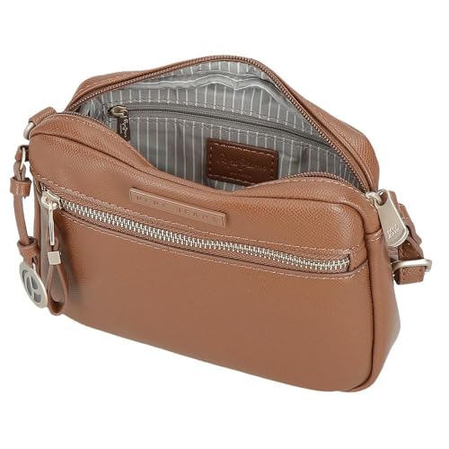 Pepe Jeans Elia Borsa A Tracolla Marrone 21 X 14 X 5 Cm Pelle Sintetica By Joumma Bags, Marrone, Taglia Unica, Tracolla - 4