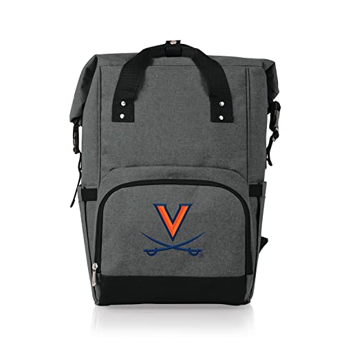 PICNIC TIME Mochila térmica NCAA Virginia Cavaliers OTG, mochila térmica para caminhadas, bolsa térmica macia (cinza mesclado)