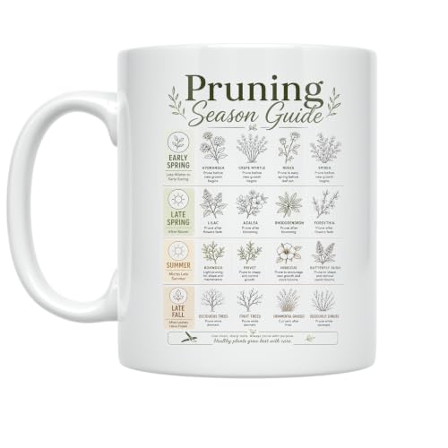 Gardening Mug - Pruning Season Guide - 11 oz Ceramic
