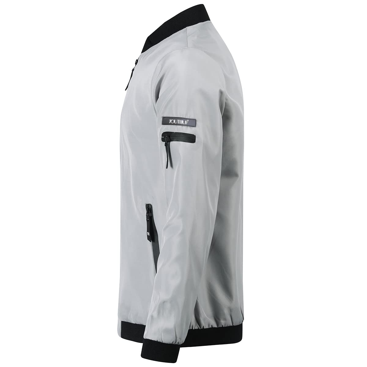 YOUTHUP Giacca da Uomo Transizione Leggero Bomber estivo Casual Giacca Sportiva all'aperto