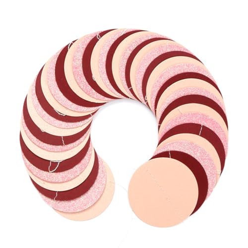 Image of Burgundy Pink Peach Party-Decorations Paper-Garland - 52ft Rose Gold Glitter Streamers Banner,Birthday Princess Baby Bridal Shower Wedding Hanging Supplies Decor Hugfond