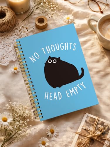 Carnet de notes à spirale rigide chat noir pour ne plus perdre vos idées - 2