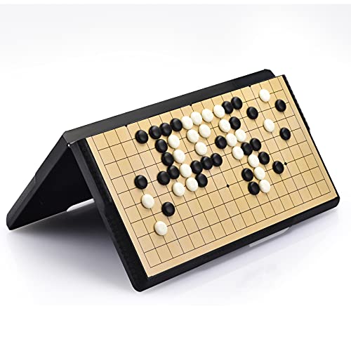Juego de mesa Go con tablero portátil plegable 19x19 miniatura 5