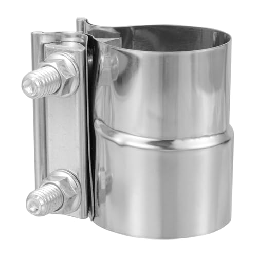Abrazadera de escape de 2 pulgadas en acero inoxidable silver de alta resistencia para coche
