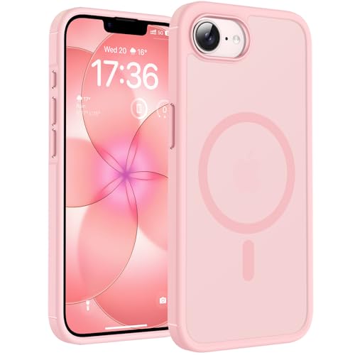 Image of TOCOL for iPhone 17e Case, Compatible with Magsafe, Military Drop Protection, Slim Translucent Matte Shockproof for iPhone 17 e Case 6.1 inch (Light Pink)