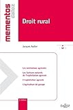  Droit rural - 5e ed.: Mémentos