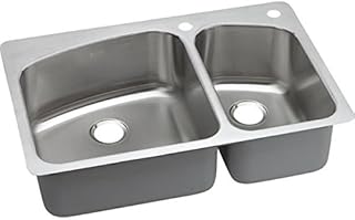 Stainless Steel Sinks Ns 23319 33 X 19 X 6 1 4 Inch Stainless Steel Double Compartment Mobile Home Sink Kitchen Elkay Sales Double Bowl Kitchen Bar Sinks