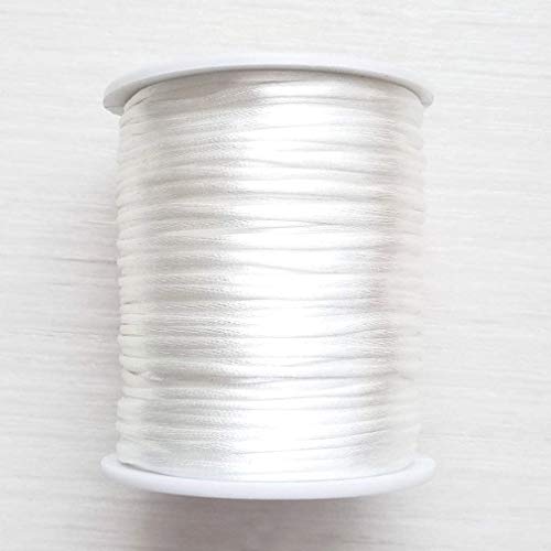 Cordon nylon blanc pour perles 1,5 mm créez vos colliers 90m