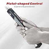 SAPLIZE Midsize Golf Putter Grip, Lightweight Golf Grips, Innovative Pistol Shape with Anti-Slip Pattern, Grey - Image 2