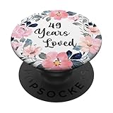 Photo Gallery 49 years loved 49th birthday floral 49 year old men women popsockets popgrip adesivo Photo Gallery 49 years loved 49th birthday floral 49 year old men women popsockets popgrip adesivo