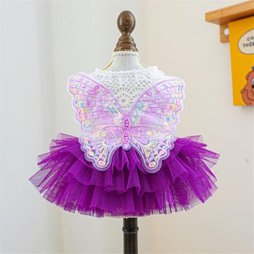 Disfraz Vintage para Perro Vestido de Tul Mariposa XL miniatura 7