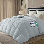 Utopia Bedding Duvet Single,10.5 Tog coverless Duvet with Corner Tabs, Box Stitched Quilt (Single, Light Grey)