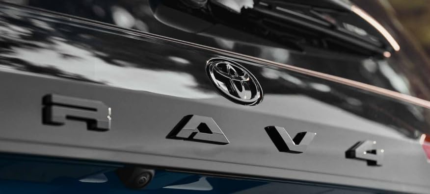 Toyota Blackout Emblem Overlay for 2026+ RAV4 LE, Gloss Black Finish, Genuine OEM Accessory PT948-42262-02
