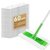 Choneight for Swiffer Heavy Duty Pet Dry Sweeping Cloths for Pet Hair Sweeper Dry Mop Pads Refill,Disposable Swifer Pet Heavy Duty Dusters Refills ,Unscented,60 Count