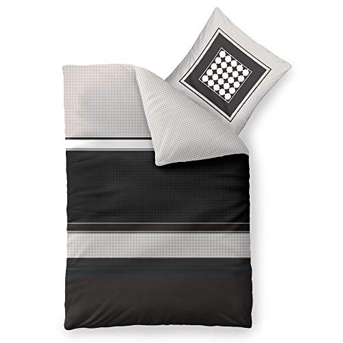 aqua-textil Trend Bettwäsche 155x220 cm 2tlg. Baumwolle Bettbezug Tanja...