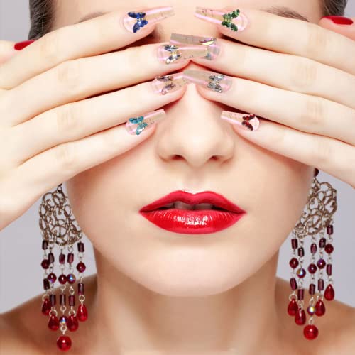 40 Pcs Nail Charms 3D Butterfly Nail Rhinestones For Acrylic Nails Butterfly Jewelrys,Hoinco 3D Butterfly Nail Charms For Girls Nail Art Diy Crafts Decoration Supplies(8 Colors) #TOP1