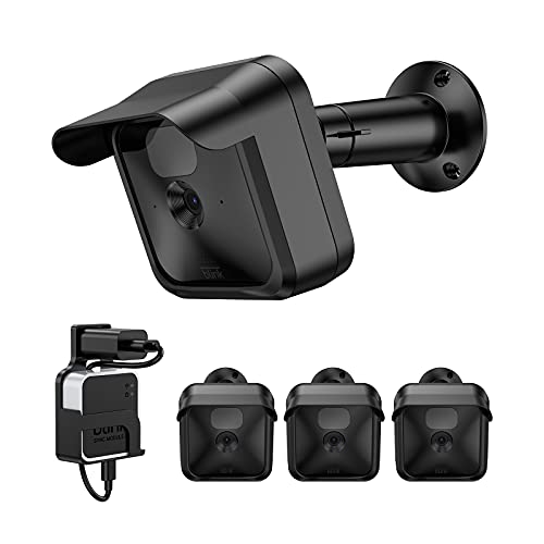Ayotu Weatherproof Protective Cover for Blink Outdoor& Blink Indoor& Blink XT2/XT, No Affect Night Vision with 360 Degree Adjustable Metal Bracket, with Blink Sync Module Outlet Mount, 3 Pack Black