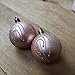 Toyland Pack of 9-5cm Rose Gold Christmas Tree Baubles - Glitter Swirl Design - Christmas Decorations