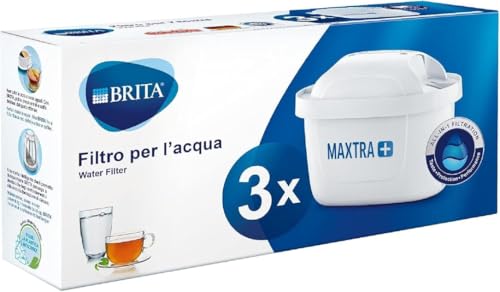 BRITA MAXTRA - Cartuchos de filtro de agua de repuesto, compatibles con todas las jarras BRITA, reducen el cloro, la cal y las impurezas para un gran sabor, paquete de 3