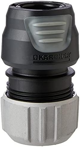 Kärcher 2.645-196.0 Premium Universal Hose Connector with Aqua Stop, Black/Grey, 140.0 mm*50.0 mm*82.0 mm