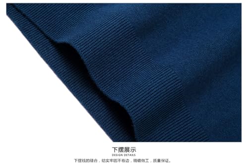 Dcvmvmn Men' Thickened Wool Knitted Vest Classic Business Casual Fashion Solid Color Sleeveless Formal Vest Pullover3