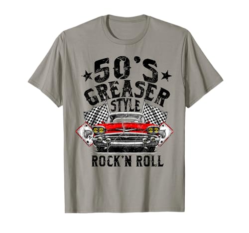 50s Greaser Style Classic Sock Hop 1950s Rockability Vintage T-Shirt