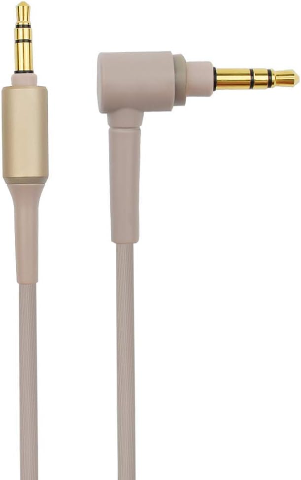 Replacement Thick Audio WH-1000X Headphone Cable Cord Compatible Sony MDR-XB950BT MDR-1000X WH-1000XM2 WH-1000xm3 WH-CH700N MDR-100ABN MDR-1A MDR-1ADAC MDR-XB950N1 Wireless Headphones (Gold)