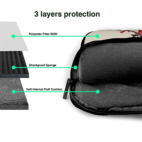Sac ordinateur portable imperméable fleurs de cerisier contre la pluie