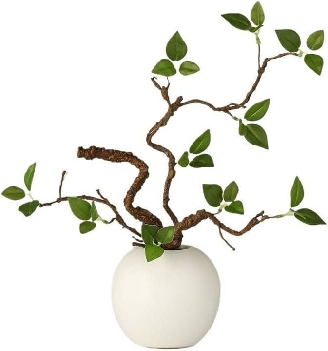 造花 シミュレーション グリーンバッド ホワイト セラミック 花瓶 リビングルーム オフィス 装飾 家具 センターピース