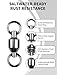 AIRKOUL Fishing Ball Bearing Swivels High Strength Fishing Tackle Connector for Saltwater Freshwater Fishing Black Nickel,2#(55lb)