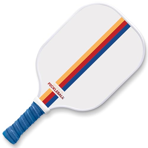 Premium Pickleball Paddles for All Skill Levels – USAPA Approved, Honeycomb Core & Cushioned Grip – Carbon Fiber White Pickle Ball Paddle Set – Made by Brooklyn Pickleball Co.