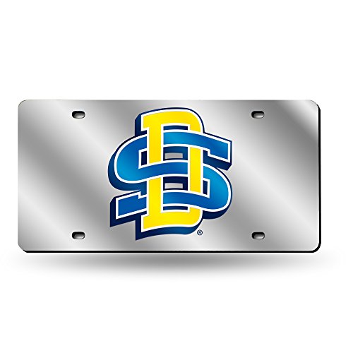 Rico Industries NCAA South Dakota State Jackrabbits Laser Inlaid Metal License Plate Tag