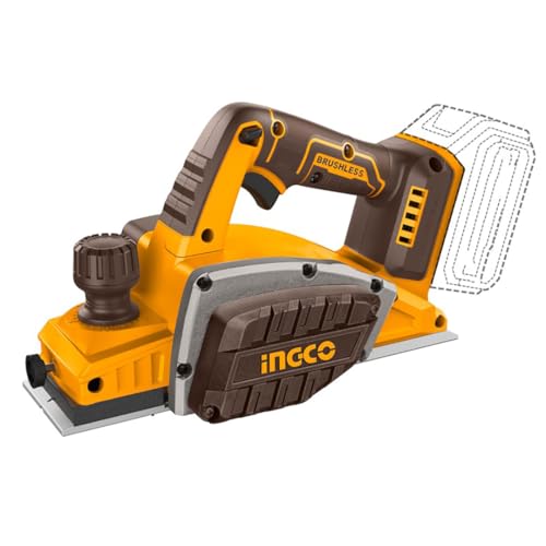 Ingco Crli20401 Pialletto Elettrico a Batteria 20V 82X2 mm Piallatrice Elettrica Pialla Solo corpo