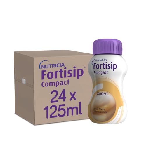 Fortisip Compact Liquid Mocha Flavour, 125 ml Bottle, Pack of 24