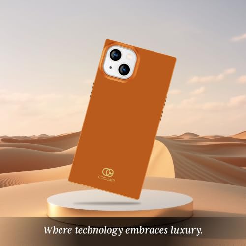 Image of COCOMII Rectangle for iPhone 15 Case, Glossy Cognac