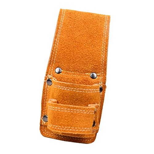Hammerhalter aus PU-, handgefertigt, Hammer, Werkzeuggürtel, Werkzeugtasche für Holzarbeiten, Zimmerleute, Elektriker, Zwei Löcher