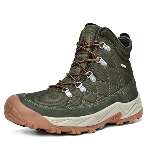 Xpeti Winter Snow Ice Chillpark 200G Waterproof Hiking Boots For Men,Arctic Grip Traction Fishing Shoes #TOP30