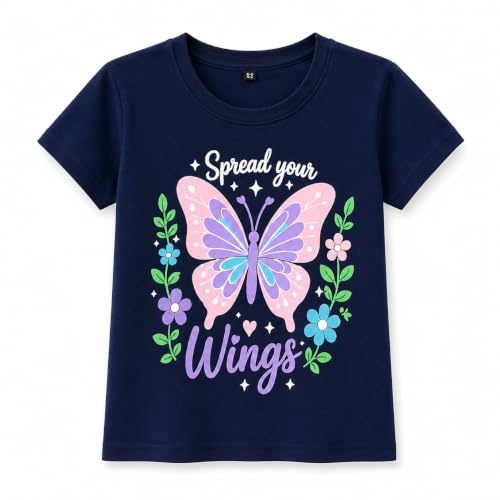 Image of T2F Girls Regular Fit T-Shirt (Pack of 5)