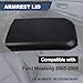 PIT66 Center Console Armrest Lid with Latch Compatible with Ford Mustang 2005-2009 Replacement 5R3Z6306024AAC Black