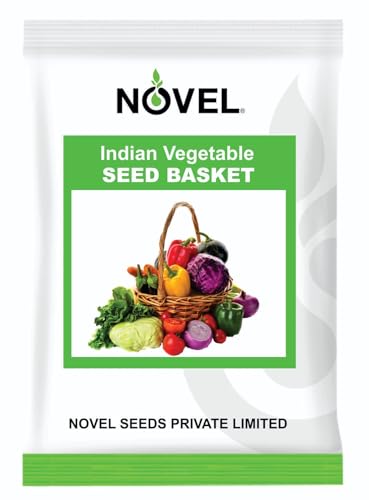 Image of NOVEL For Organic Home Garden Indian Vegetable Seed Basket (seeds 45 Variety)