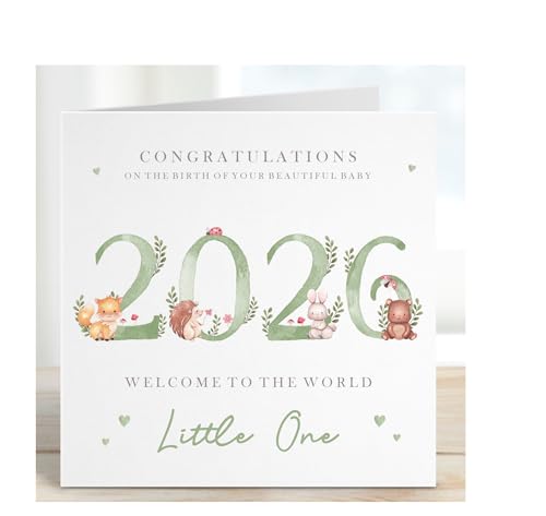 2026 NEW BABY CARD Welcome to the world little One Baby Congratulations Card New Baby News welcome baby New Mummy Daddy Congratulations.
